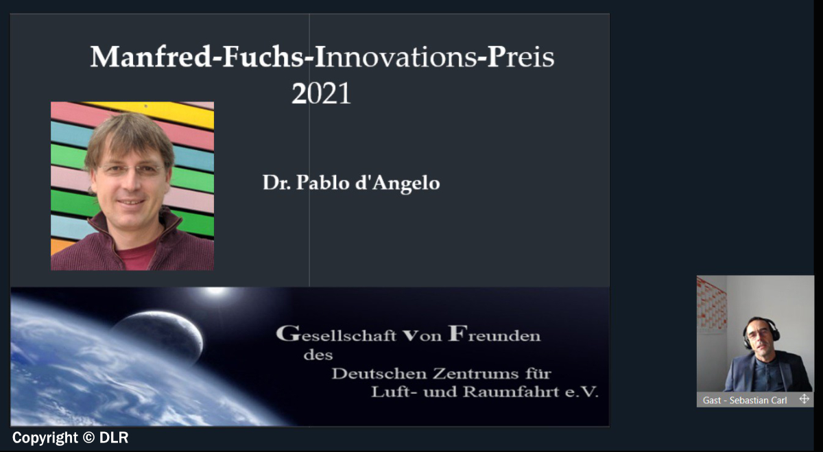A key to the GAF world in 3D – Dr. Pablo d’Angelo (DLR) awarded the ...